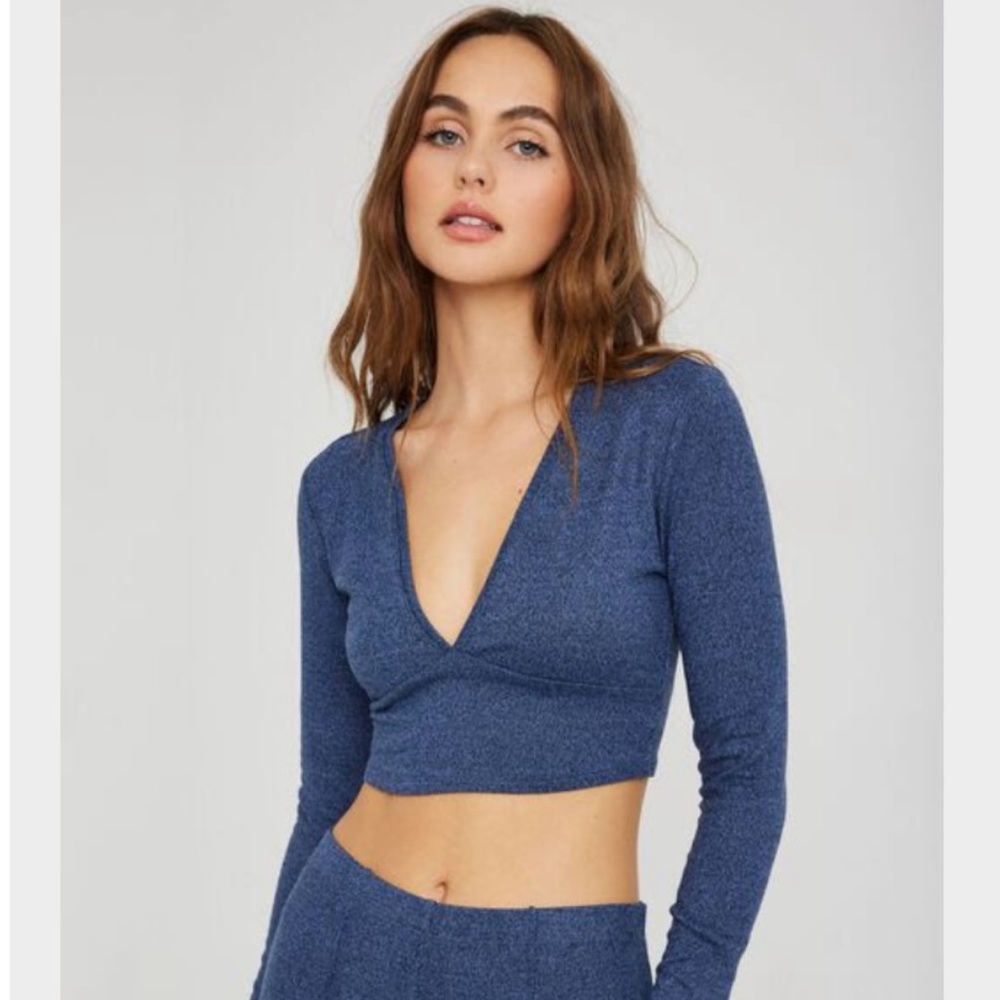 Deep neck full sleeve lounge top from Garage